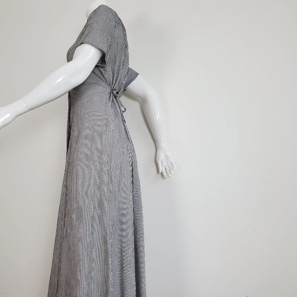 HELD Vintage 90's Black Gingham Maxi Dress - Picture 2 of 10